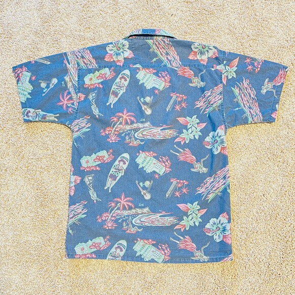 Vintage Paradise of the Pacific Aloha Shirt S 80s - Picture 5 of 5